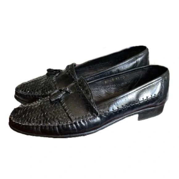 San Remo Men’s Black Leather Oxford Shoes Size 10 s-l400.jpg main image 4